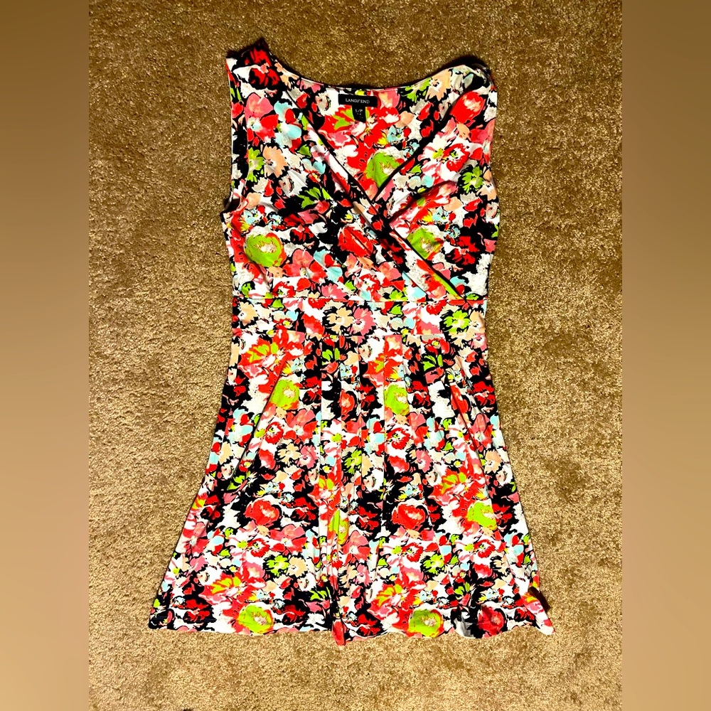 Lands End Floral Dress Woman’s size Small